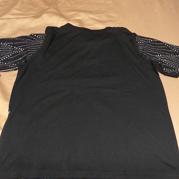 New Black Rhinestone Top - Picture 2 of 2